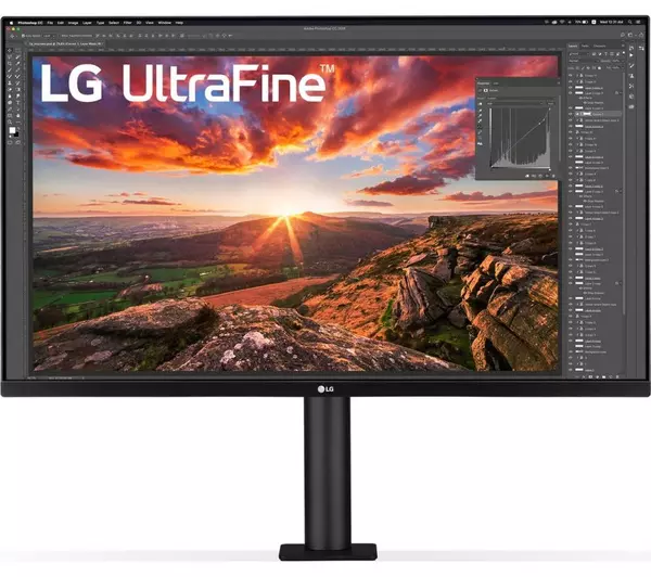 LG UltraFine Ergo 32UN880-B.AEK 4K Ultra HD 31.5" Nano IPS LCD Monitor - Black
