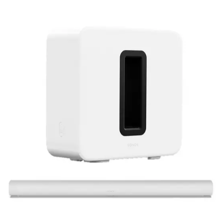 SONOS Arc Sound Bar & SUB (Gen 3) Wireless Subwoofer Bundle - White
