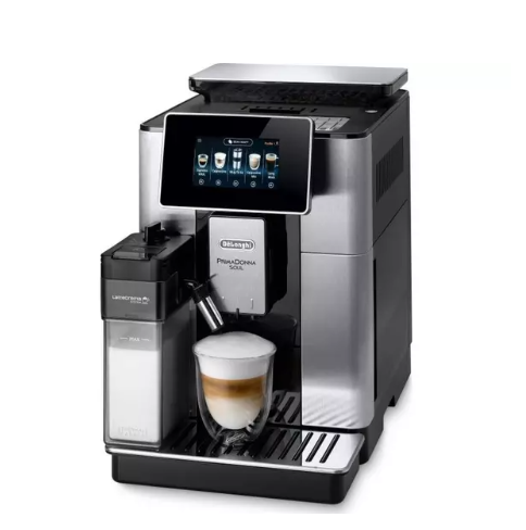 DELONGHI PrimaDonna Soul ECAM610.75 Smart Bean to Cup Coffee Machine - Silver & Black